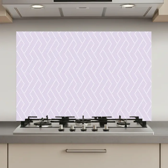 Lila - Stippen - Wit - Patroon keuken achterwand spatscherm klein 900 -3d_website