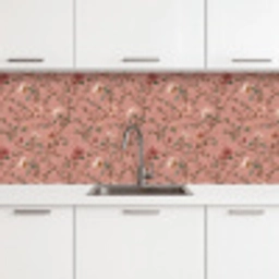 Botanisch - Bloemen - Roze keuken achterwand 2 middel 871 -3d