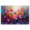 Bloemen - Paars - Kleurrijk - Handgeschilderd - Kunst Placemat vinyl groot -zzsfeer1_Kitchenyeah-website
