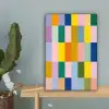 Stroken - Blauw - Patroon - Abstract canvas 2cm klein -sfeer4
