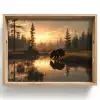 Beer - water - Bos - Ochtendlicht Dienblad Rechthoek middel -z3d_shopping