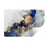 Marmer - Blauw - Goud Muursticker klein -3d
