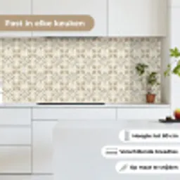 Tegel - Motief - Beige keuken achterwand 2 middel 871 -sfeer4_NL