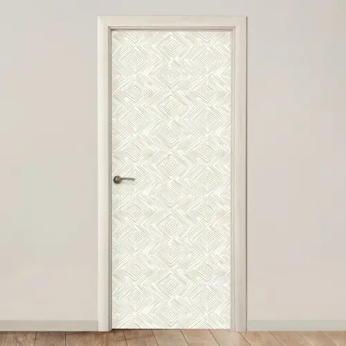 Abstract - Ruiten - Beige deurposter klein 289 -3d_beige