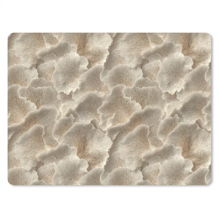 Waaierstructuren - Beige - Vezeltextuur muismat rubber klein 262 -3d