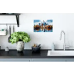 Bomen Frankfurt- Stad - Skyline - Brug Muursticker klein -keuken