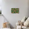 Groen - Rode - Kersen - Bladeren Tuinposter op houten frame 2 cm dik klein 845 -sfeer1