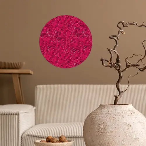 Vloeiend - Verf - Texturen - Rood Wandcirkel behangsticker klein 186 -sfeer1