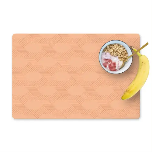 Patroon - Oranje - Lijnen Placemat vinyl groot 368 -zzzproduct_Kitchenyeah-website