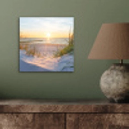 Strand - Zon - Duin - Gras - Zand - Horizon aluminium wit klein -sfeer2