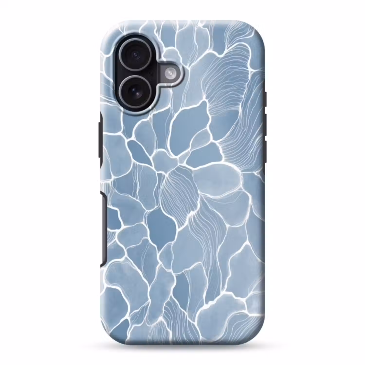 Telefoonhoesje Toughcase - Abstract - Blauw - Bladeren