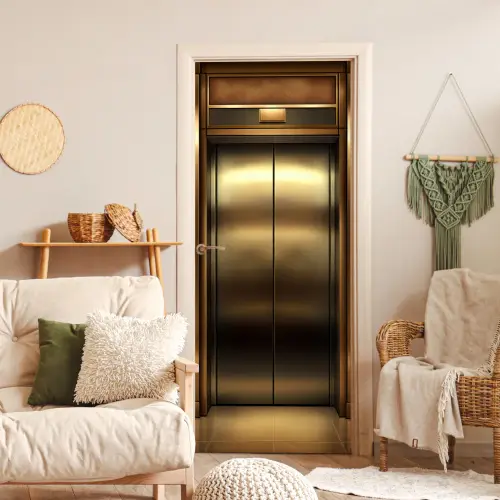 Liftdeur - Goud - Modern deurposter klein -sfeer2