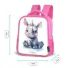 Baby neushoorn Kinderrugzak - Roze middel -productfoto_formaten
