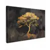 Boom - Schilderij - Goud - Abstract canvas 2cm klein -z3d