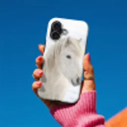 Paard - Kop - Winter - Dieren - Wit Toughcase MagSafe Apple iPhone 17 klein -Sfeer1V