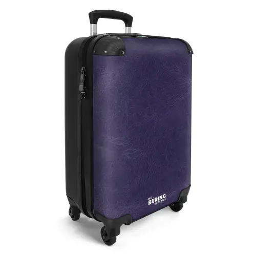 Lederen look midden paars NBS - Handbagage koffer - Kinderen Unisex middel -productfoto_3d