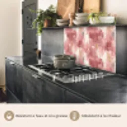Penseelstrepen - Verweerd - Roze keuken achterwand 2 middel 865 -usp_FR