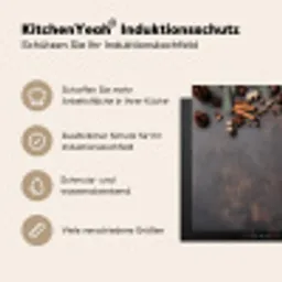 Kaneel - Christmas - Bruin - Brons Inductie beschermer vinyl 3mm middel -tsfeer2_DE