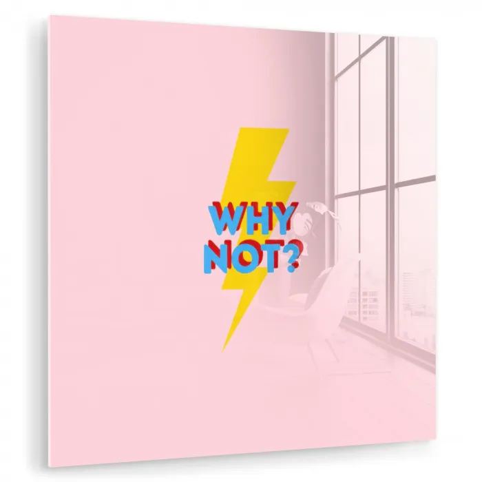 Why not - Bliksem - Roze plexiglas 5mm klein -zzzproduct_nieuw