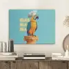 Papegaai - Koksmuts - Quote - Neon PET vilt klein -sfeer1