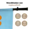 Bloem - Smiley - Kleurrijk Wandkleed katoen klein -sfeer2