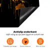 Wereldkaart - Goud - Druipen - Zwart Inductie beschermer vinyl 3mm klein -zzzzzzz-td-onderkant