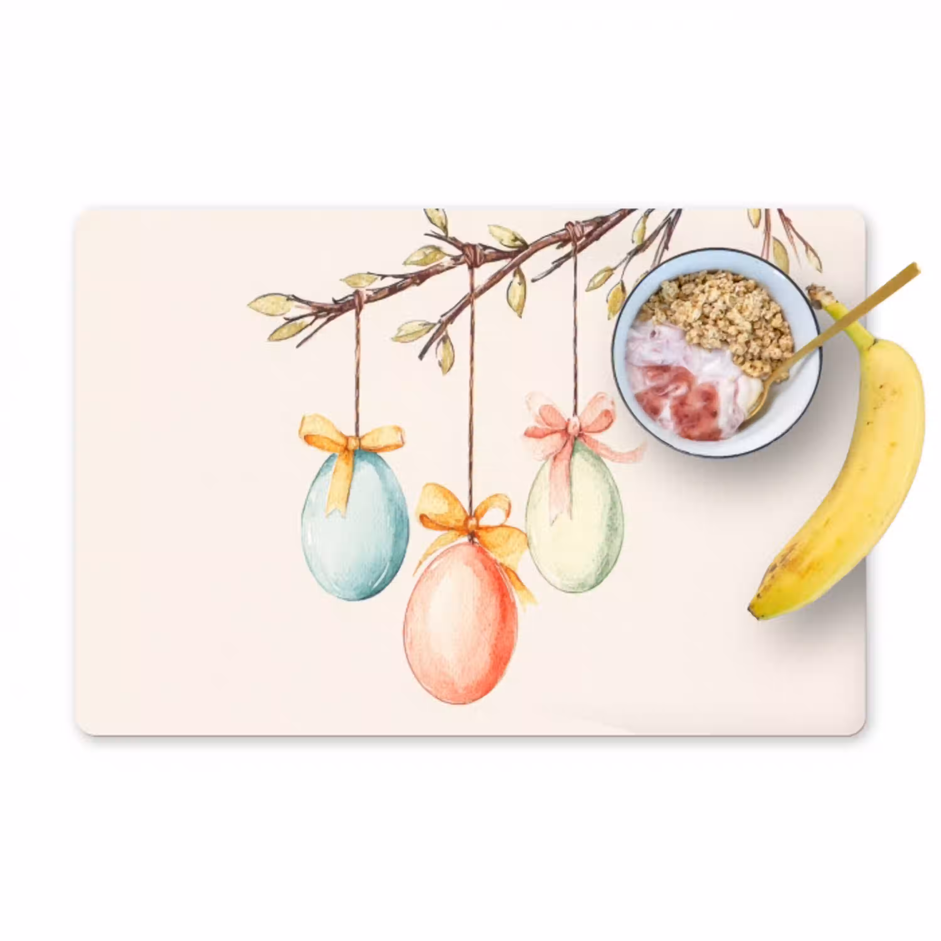 Paastak - Strikje - Eieren Placemat vinyl groot -zzzproduct_Kitchenyeah-website