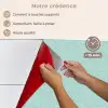 Turquoise - Patroon - Lijnen keuken achterwand spatscherm klein 900 -spatscherm_FR