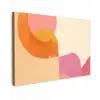 Vormen - Abstract - Kleurrijk Tuinposter op houten frame 2 cm dik klein -3d