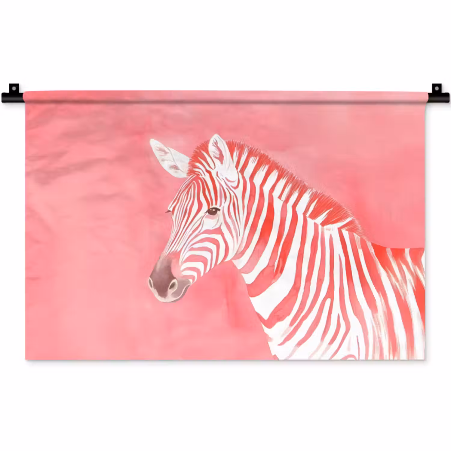 Wandkleed - Zebra - Pink - Verf