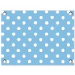 Polka - Dots - Blauw tuinposter los doek klein 239 -3d
