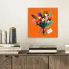 Kaartje - Boeket - Bloemen aluminium wit klein -sfeer1