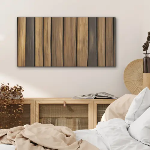 Hout - Planken - Natuurtinten PET vilt middel -sfeer3