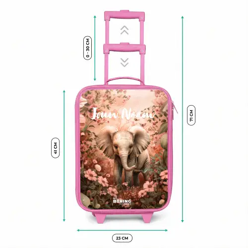 Flora flapoor Kinderkoffer - Roze klein -productfoto_formaten