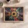 Explosie - Goud - Kleurrijk - Abstract Dienblad Rechthoek middel -USP_Formaat