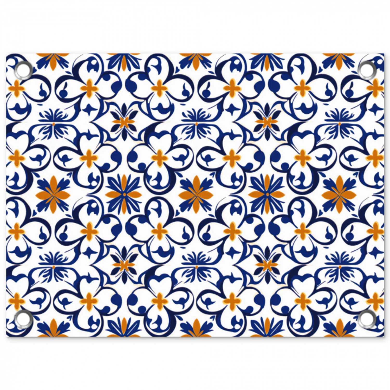 Patroon - Modern - Kleurrijk tuinposter los doek klein 239 -3d