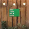 Amor - Valentijn - Groen - Tekst tuinposter los doek klein -sfeer1