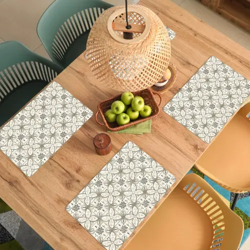 Antiek - Tegel - Beige Placemat vinyl groot 368 -zzsfeer5_Kitchenyeah-website