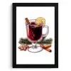 Wijn - Drinken - Winter - Illustratie KitchenYeah - Keuken - Fotolijst klein -3d