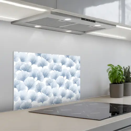 Waaier - Modern - Blauw keuken achterwand spatscherm klein 900 -3d_schuin