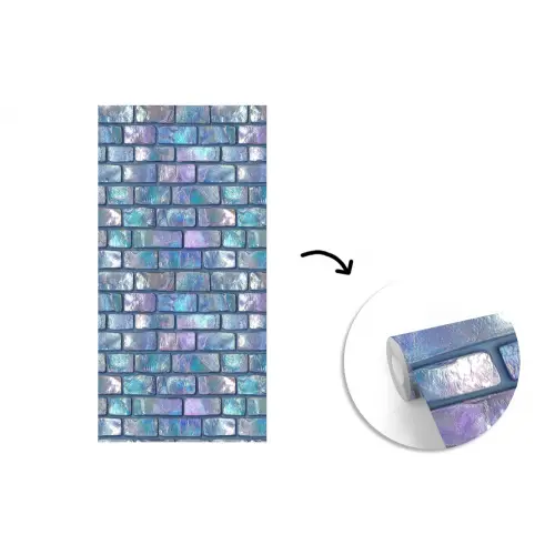 Muur - Iriserende - Kleuren fotobehang vinyl groot 64 -3d