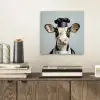 Koe - Zwart - Wit - Kok aluminium wit klein -sfeer1