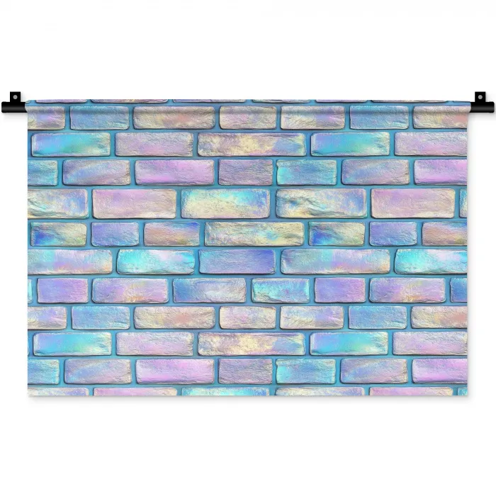 Regenboog - Glans - Steen Wandkleed katoen klein 269 -zz3d