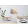 Close up - Pioenroos - Lichtroze Muursticker klein -eettafel