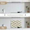 Palmbomen - Tropisch - Groen keuken achterwand spatscherm klein 900 -voor_na_NL
