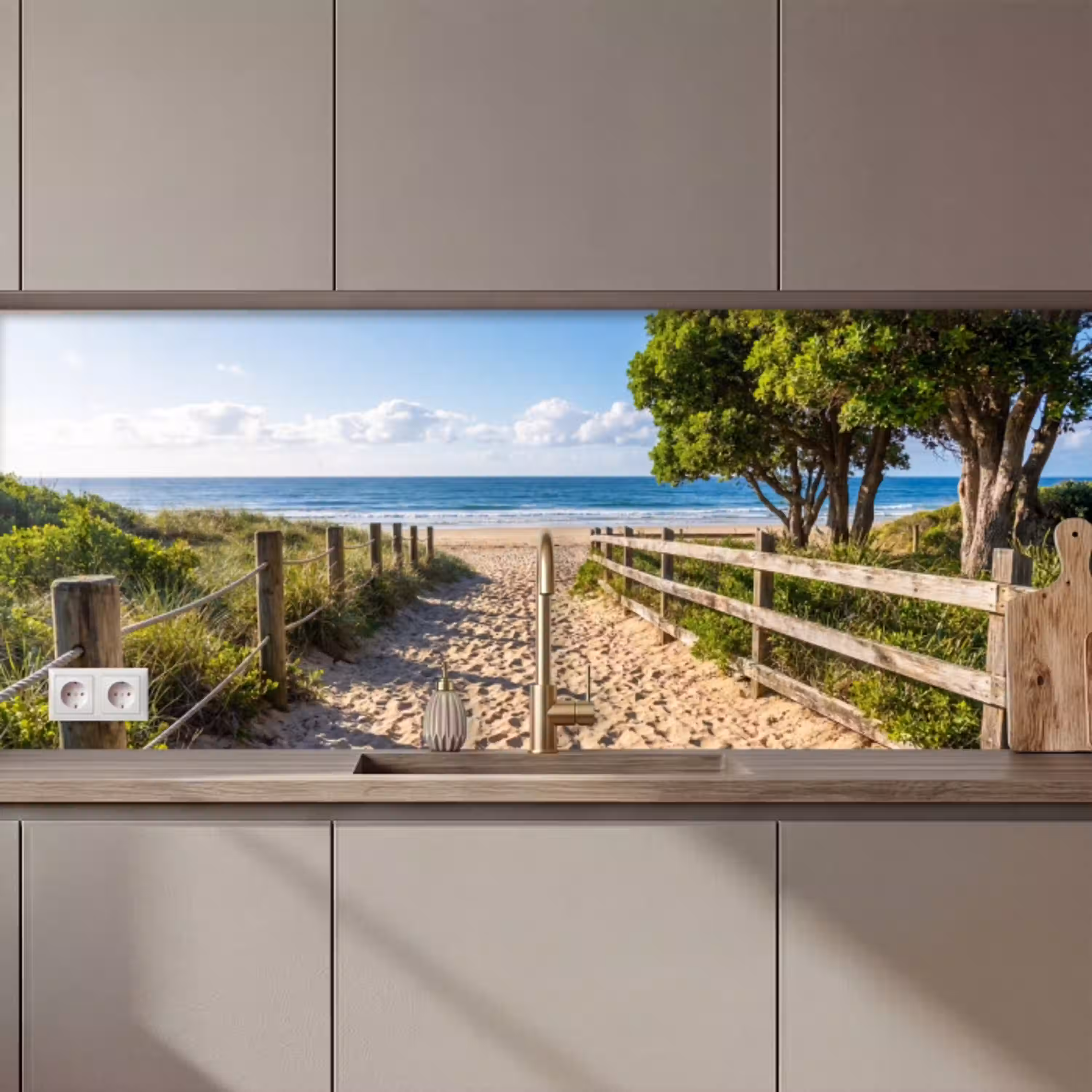 Strand - Zandpad - Oceaan - Natuur keuken achterwand 2 middel zz_3dshopping