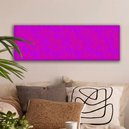 Zebra - Neon - Roze - Paars canvas 2cm klein 828 -sfeer1