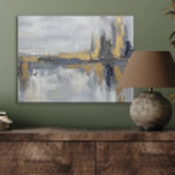 Abstract - Structuur - Goud - Grijs - Modern PET vilt klein -sfeer2