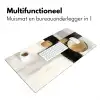 Vormen - Penseelstreken - Abstract - Goud Muismat XXL klein -sfeer4