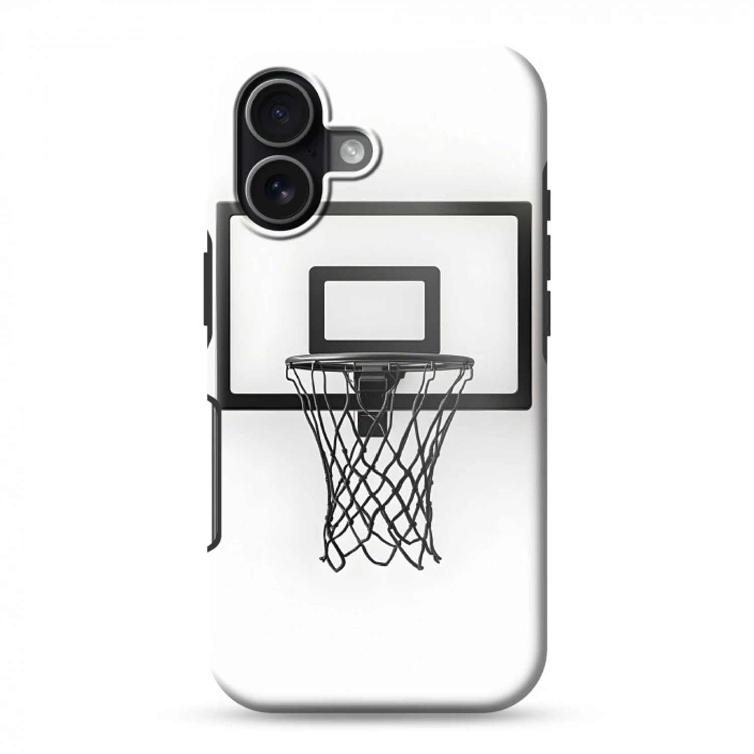 Basketbalbord - Minimalistisch - Zwart Toughcase MagSafe Apple iPhone 17 klein -3d